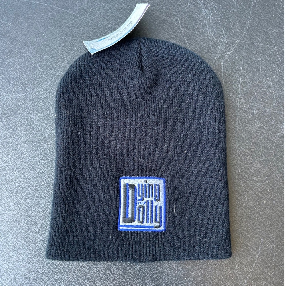 Dying for Dolly Y2K Movie Promo Beanie Black Knit 2004 Vintage Hollywood Props